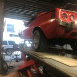 Installing Lower Ball Joints, and Strut Rod Bushings On A 1973 Cuda